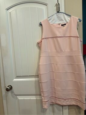 Tommy Hilfiger Blush Pink Sleeveless Mini Shift Dress